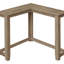 Table d'appoint, console, vestibule, étroit, d'angle, salon, chambre à coucher, stratifié brun, contemporain, moderne-1977264119