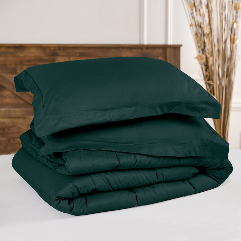 Ensemble d'édredon en microfibre 3 pièces Chanasya, Édredon pour très grand lit + 2 taies décorativ