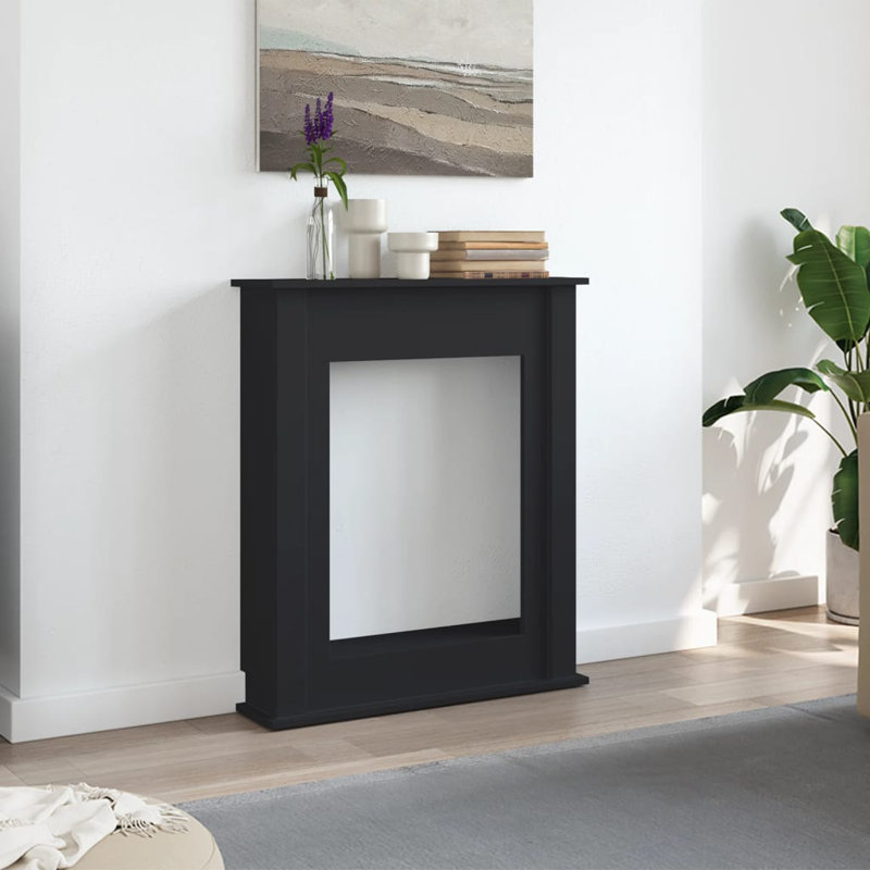  Fireplace Surround 29.5X7.9X34.4" Engineered Wood, Black