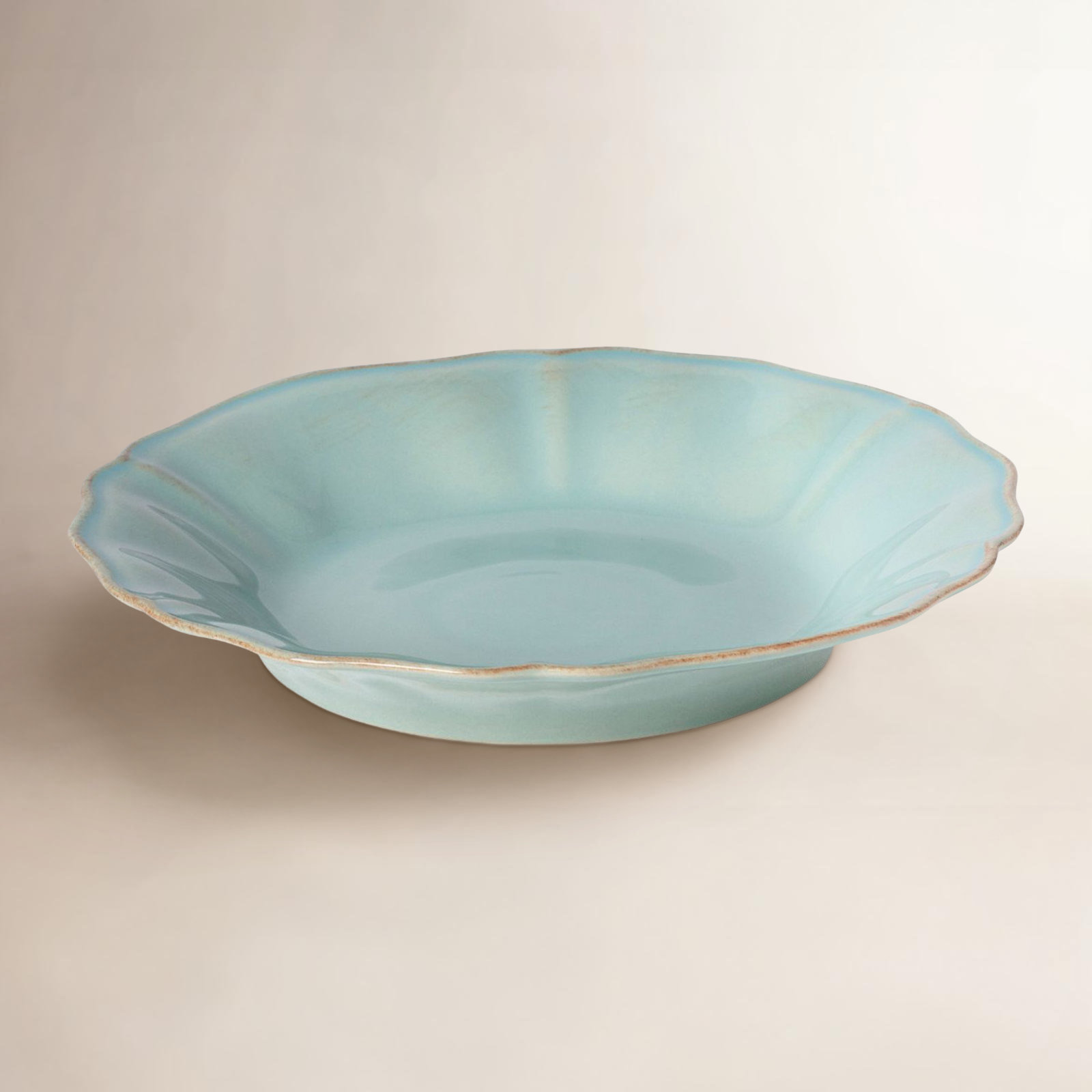 Costa Nova Alentejo Soup/Pasta Plate, Turquoise