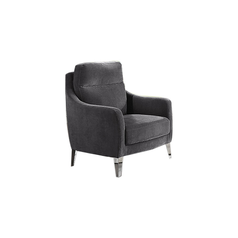 Chaise # 5725 gris Diana, Velours gris