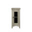 Table d'appoint rectangulaire étroite, placage gris-437979289