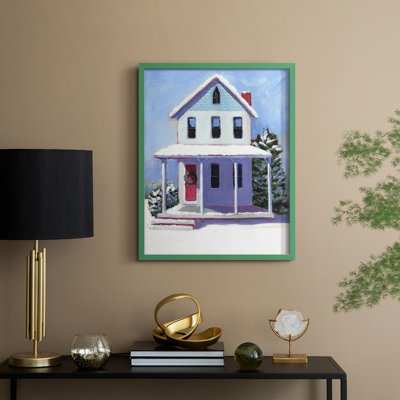 Victorian Home I, reproduction encadrée - bois massif