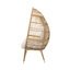 Teardrop Chair With Cushions Cozy Versatile Appearance - Brown Seat Cushion