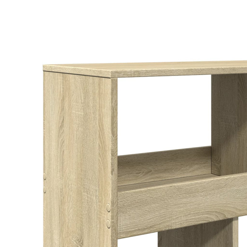 Andrika 100cm W Bookcase, 187.5cm H x 100cm W x 33cm D, Sonoma Oak