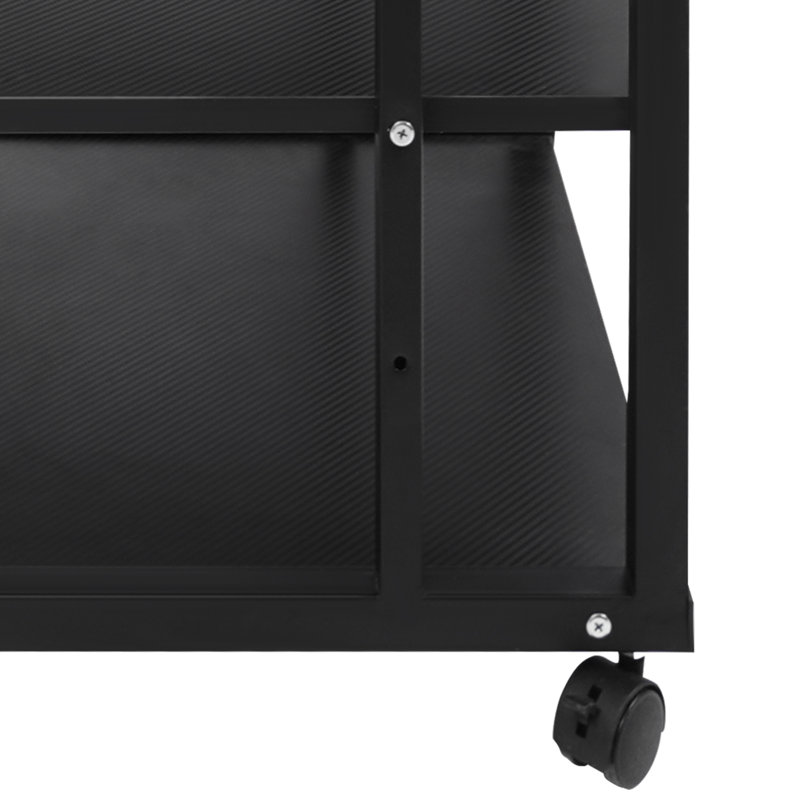 19.7" 5-Tier AV Media Stand Corner TV Entertainment Centre Stereo Components Storage Stand Movable Audio Media Stand
