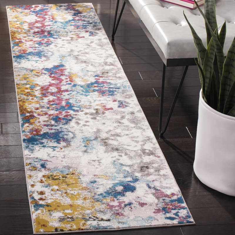 Malta Performance Abstract Rug, Rectangle 3' x 5'
