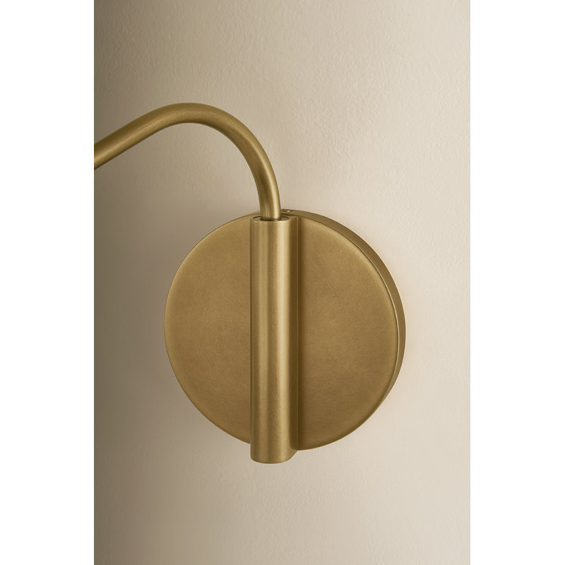 Applique murale à DEL 1 lumière à intensité variable intégrée 2700 K Vertex, H 6,5 po x l 4,5 po x P 14,25 po, 600