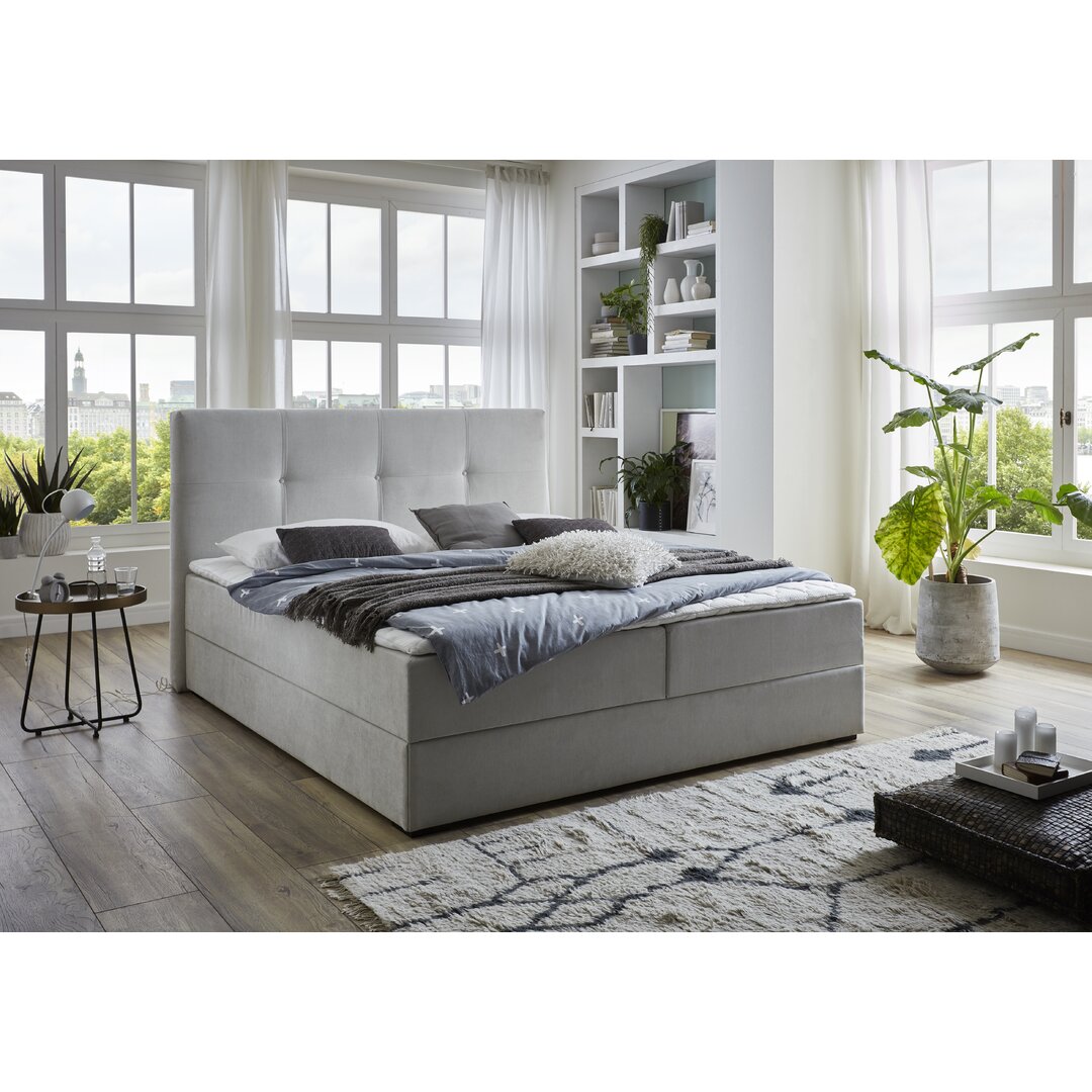 Boxspringbett Latchford mit Topper und Bettkasten