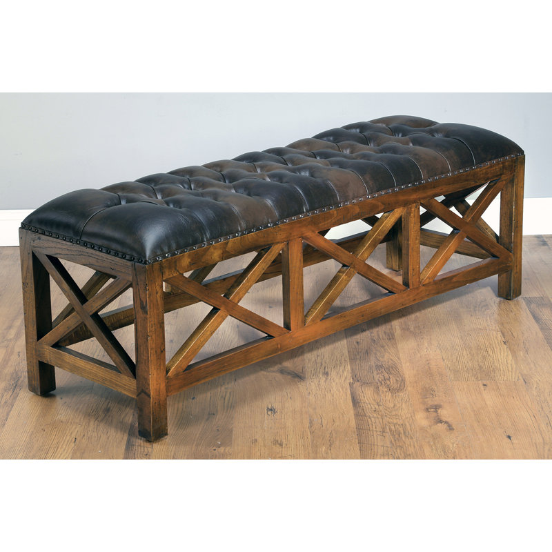 Banc en simili cuir Anne