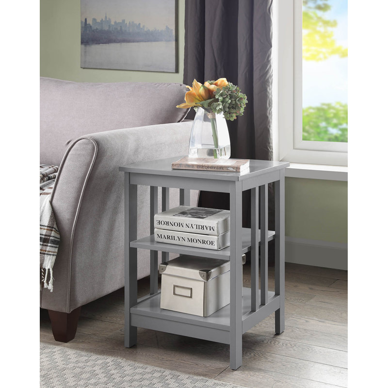 Aidia End Table, Gray