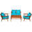 8 - Person Patio Conversation Set with Cushions-87420465-87420466