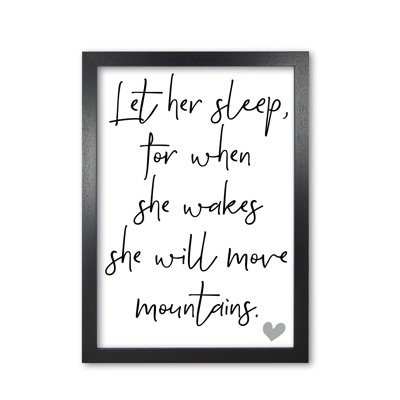 Let Her Sleep - Print