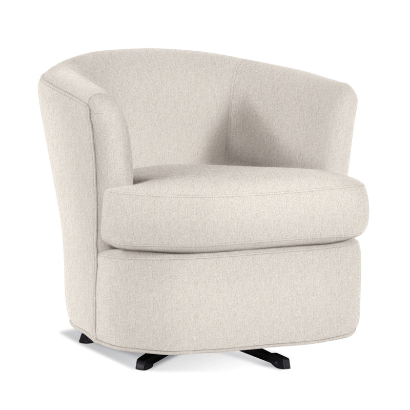 Barrel Chair, Snow Crypton Performance; 0884-91