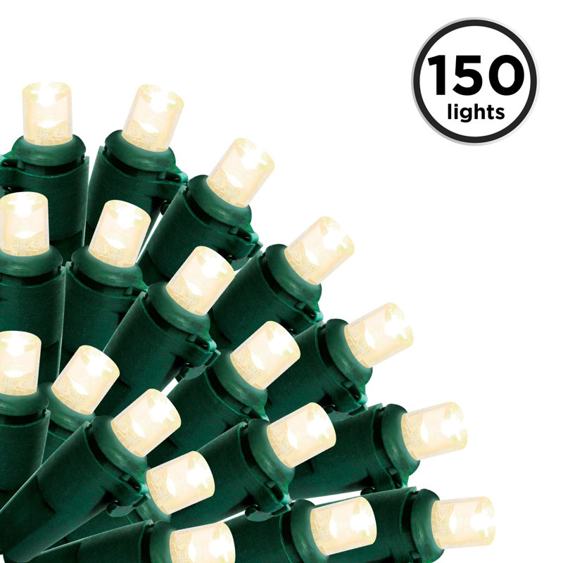 Guirlande Micro 150 lumières DEL, Blanc chaud, 150