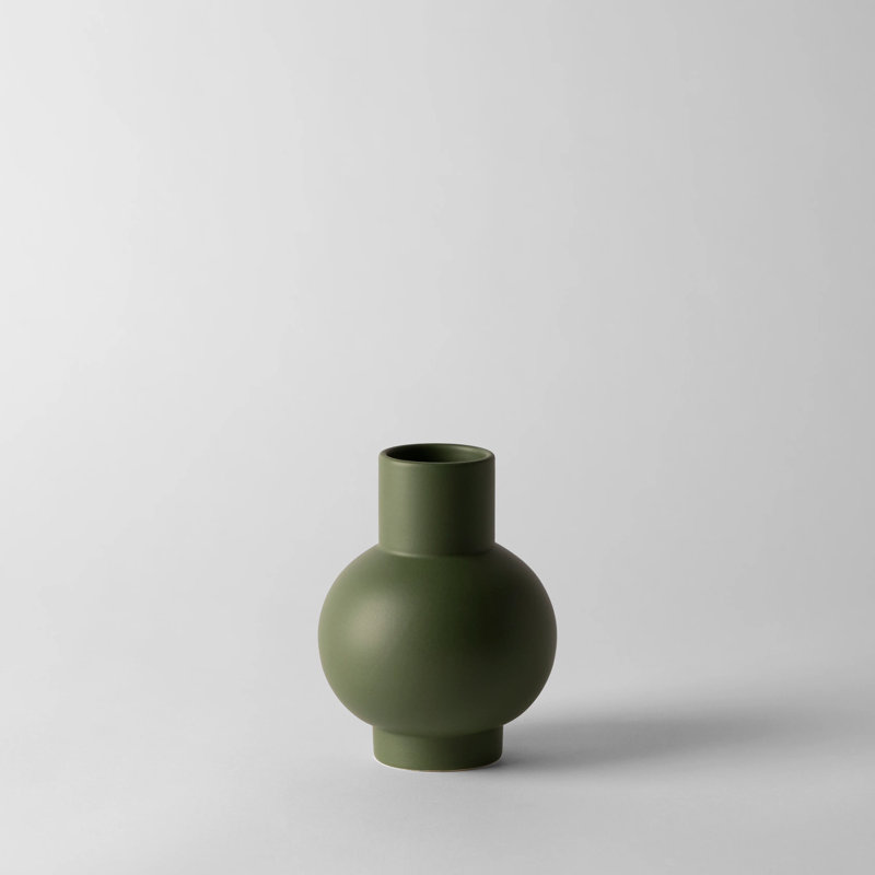 Strøm Vase by Nicholai Wiig-Hansen, Deep Green, overall height- 6.3"