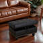 Faux Leather Ottoman
