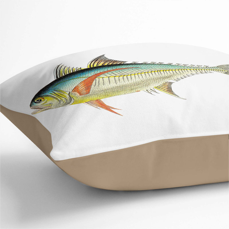 Square Throw Cushion, 40cm H x 40cm W x 15cm D, Stone