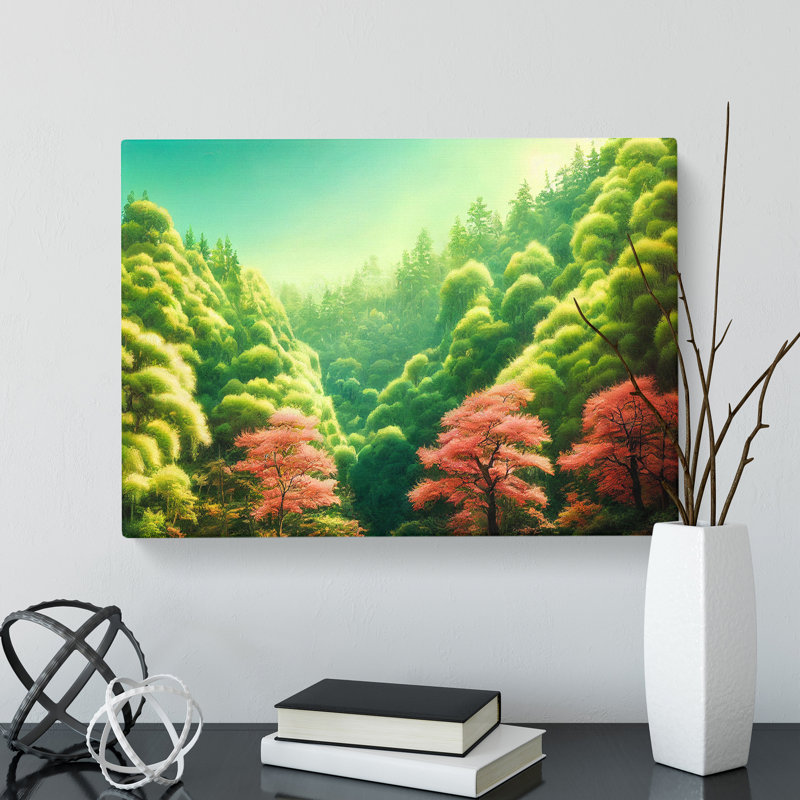 Passionate Forest - Wrapped Canvas Print, 35cm H x 50cm W x 3cm D
