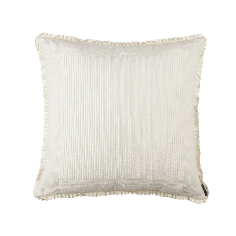 Battersea Euro Pillow Cover & Insert, Ivory
