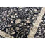 Tapis noir et beige noué à la main de haute qualité