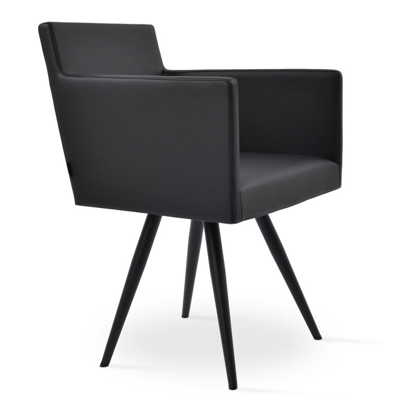 Harput 15'' H Upholstered Armchair, Black, Light Gray