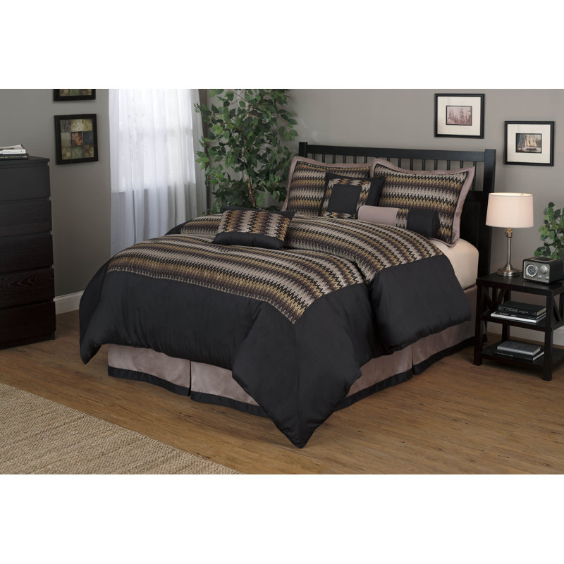 Prescott 7 Piece Comforter Set, Queen
