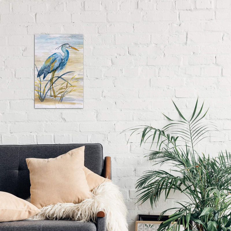 Blue Heron I - Wrapped Canvas Painting, 66.04 cm H x 45.72 cm W x 1.91 cm D