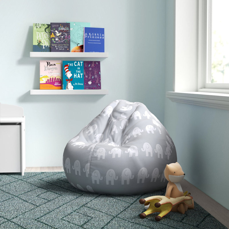 Fauteuil à billes et méridienne Shakira, Gris, H 23 po x l 35 po x p 35 po
