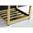 Kingston Brass Quadras 25-Inch Ceramic Console Sink with Stainless Steel Base and Shelf-49617815-49610620