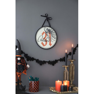 Set of 2, 12x12" Halloween Circle Sign
