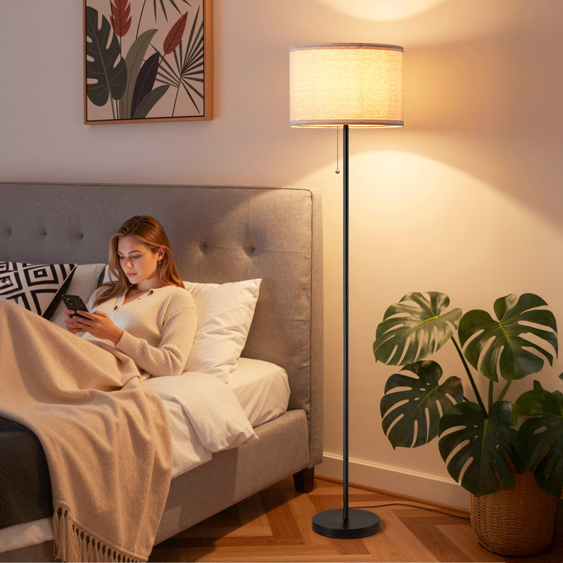 145cm Matte Traditional Floor Lamp