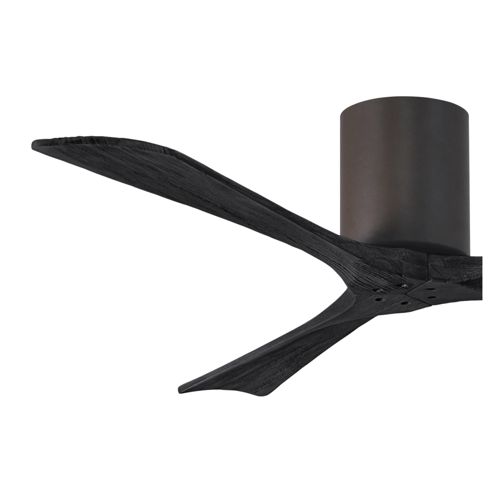 Olivier 3 Blade Ceiling Fan, Textured Bronze, Matte Black, 52"