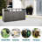 Metal Garbage Bin Shed In Grey Color - Holds 3 Trash Cans, , Scratch-, Easy To Assemble And Use Outdoor Stores Rot-, With Installation Maintenance