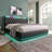 Upholstered Storage Bed With LED and Charging Outlets-1014061600-1022141208