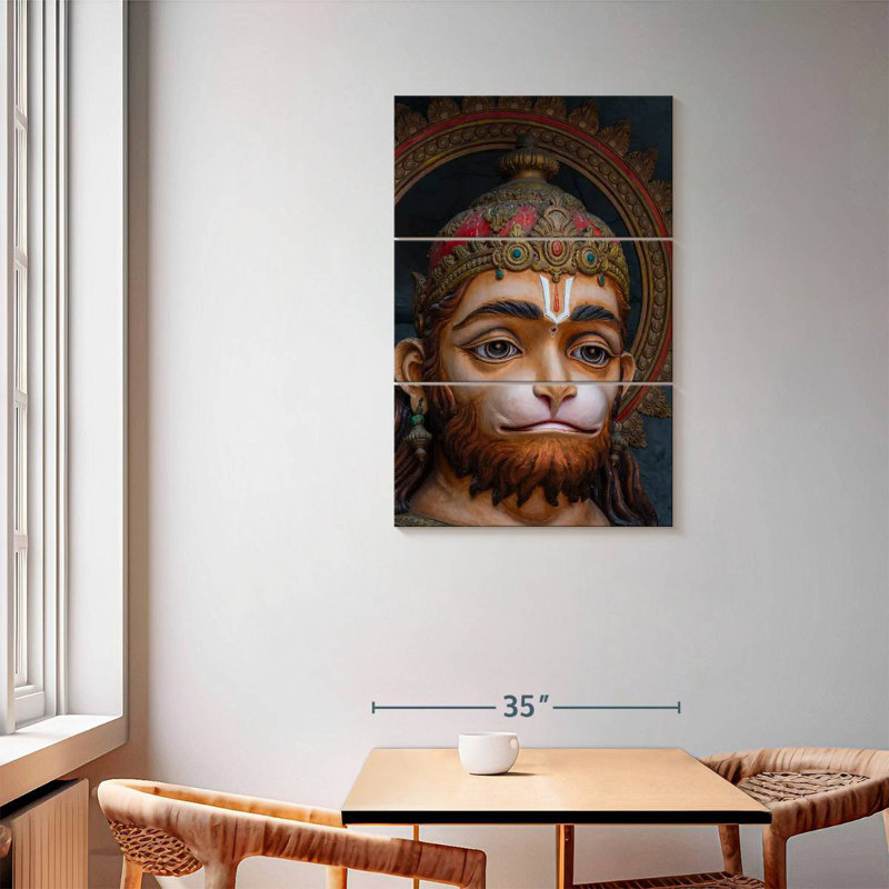 Adol dieu indou Hanuman Idol, H 57 po x l 36 po