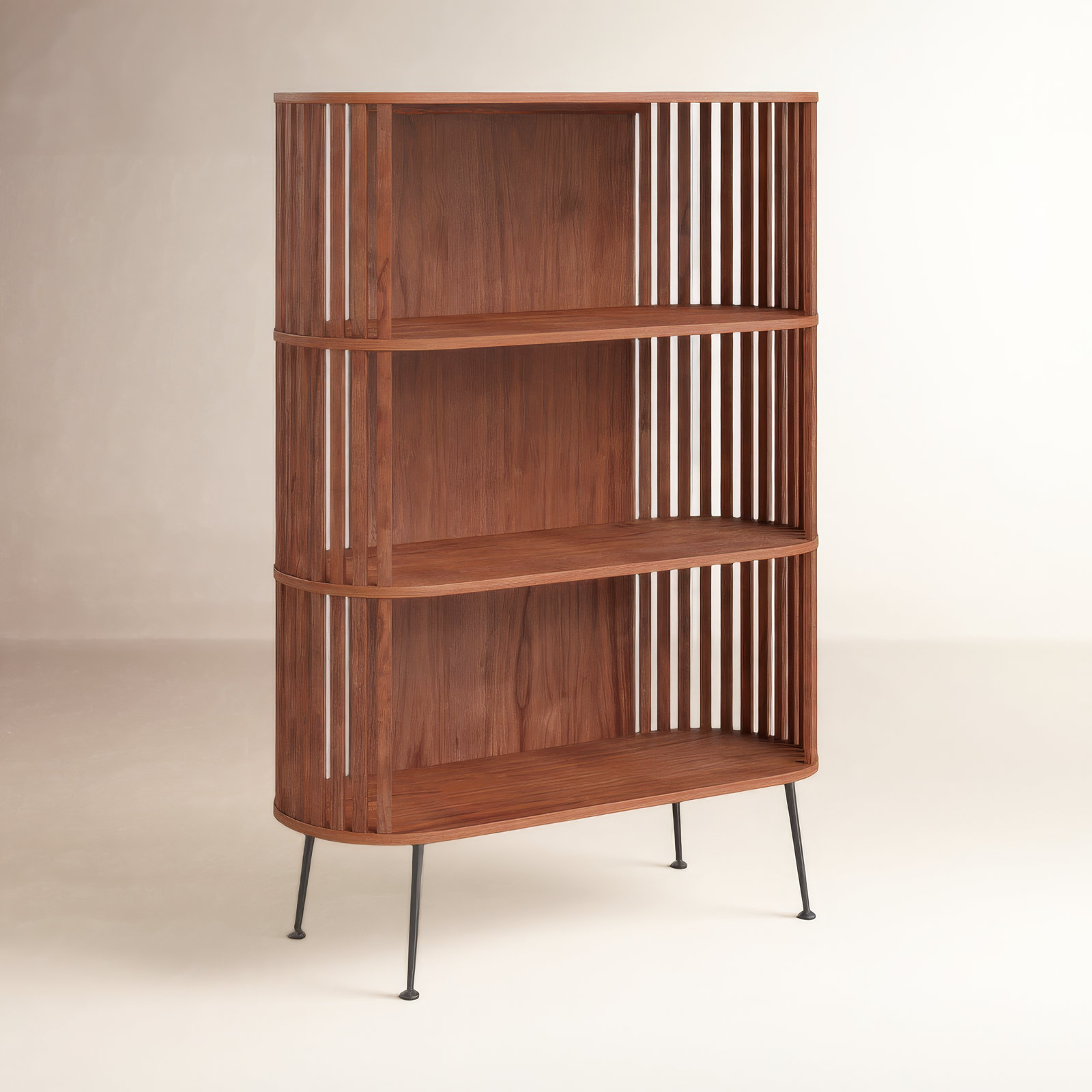 Michale 41" Bookcase, Light Brown