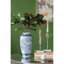 Table d'appoint ronde avec un élégant design Foral et un miroir