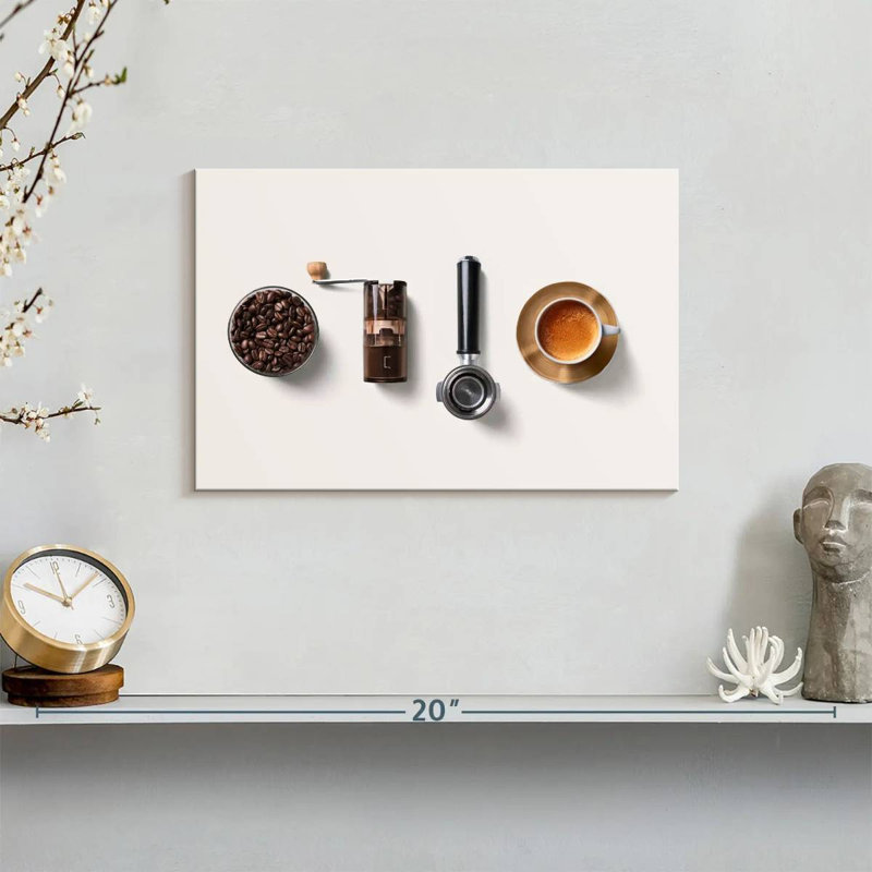 Yarlin Coffee Equipment Lineup, 8" H x 12" W
