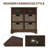 Small Console Table with Drawers and 4 Removable Rattan Basket-1505795737