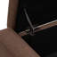 Banc de rangement, banc repose-pieds avec dessus rabattable, brun-221536935