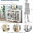 White Shoe Unit - Sleek And Spacious For Organized Storage Modern Cabinet In With 24 , Any Room, Made Of Strong Particle Board