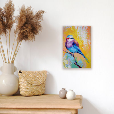 Dubish Graceful Bird - Wrapped Canvas Print