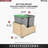 Rev-A-Shelf Pullout Trash Can with Soft-close Slides-88472280-65714261-65714260