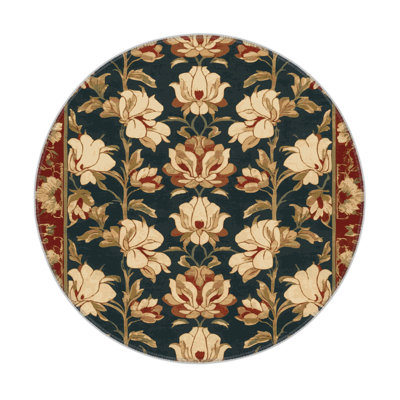 ArtDeco Black Indoor and Outdoor Area Rug