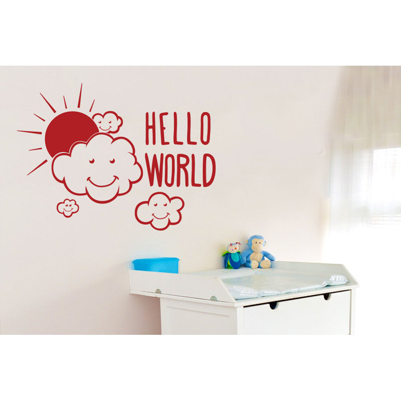 Wall Decal, Medium, Dark Red