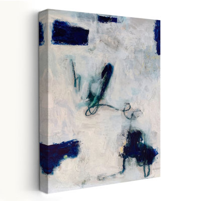 Drifting In Blue No. 2 - Abstracts Sets White Blue Art