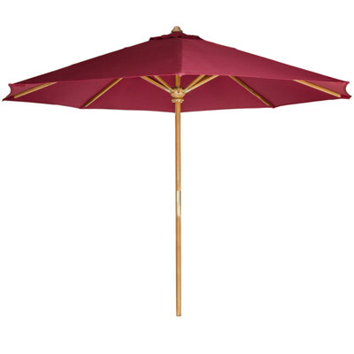 Parasol de marché en teck Java 10 pi
