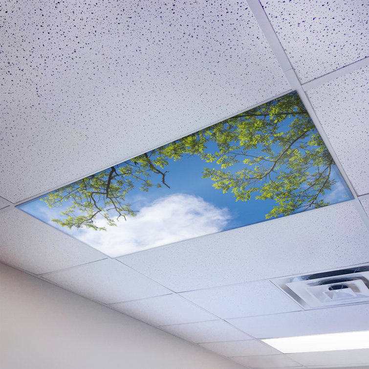 Tree - Magnetic Fluorescent Light Cover for Ceiling Lights Classroom -  2x4 -  by Octo Lights