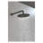 Matte Black Rain Shower Head System with Handheld - Wall Mounted Brass High Pressure Rainfall Shower Fixture